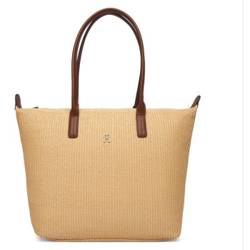 γυναικεία τσάντα ώμου tommy hilfiger raffia aw0aw18528-0f4