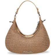 γυναικεία τσάντα ώμου steve madden bascend 13002541-rsg ροζ χρυσό