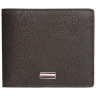 ανδρικό δερμάτινο πορτοφόλι tommy hilfiger am0am14496-gb6 καφέ