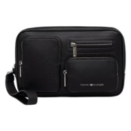 ανδρική τσάντα χειρός tommy hilfiger am0am14482-bds μαύρη