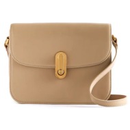 γυναικεία τσάντα χιαστί ted baker kkayli polished leather satchel bag 276340-taupe μπεζ