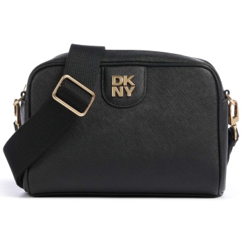 γυναικεία δερμάτινη τσάντα χιαστί dkny r43ekv85 μαύρη μαύρο σε προσφορά