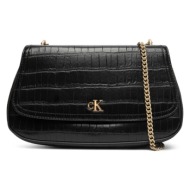 γυναικεία τσάντα ώμου calvin klein lv04f3284g-yih μαύρη μαύρο