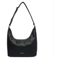 γυναικεία τσάντα ώμου calvin klein lv04f3891g-ub1 μαύρη μαύρο