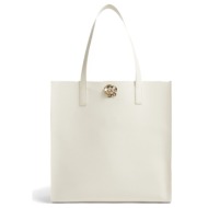 γυναικεία τσάντα ώμου ted baker rosenni 284038-ivory άσπρο