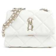 γυναικεία τσάντα ώμου steve madden bvolturi 13001344-wht λευκή άσπρο