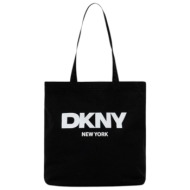 γυναικεία τσάντα ώμου dkny izzy tote r53agn37-black μαύρη μαύρο