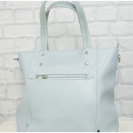 γυναικεία γαλάζια μονόχρωμη τσάντα ώμου ckaf99g