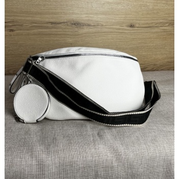 γυναικεία λευκή τσάντα μέσης με πορτοφόλι 6692416w σε προσφορά