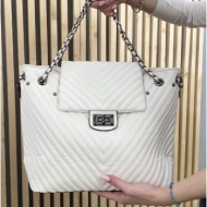 γυναικεία λευκή τσάντα ώμου ck5650w