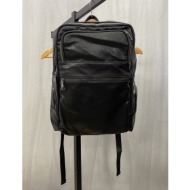 ανδρικό μαύρο σακίδιο πλάτης με πολλαπλές θήκες b9640103