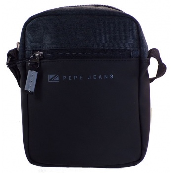 pepe jeans bags ανδρική τσάντα ωμου jarvis 7125431 μαύρο