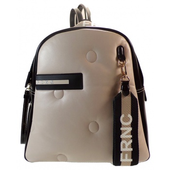 frnc francesco τσάντα γυναικεία πλάτης-backpack 2835 μπέζ