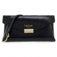 lara conte madrid γυναικεία τσάντα φάκελος clutches 700-131 μαύρο φίδι q67001319006