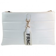 frnc francesco τσάντα γυναικεία φάκελος 2700 λευκό