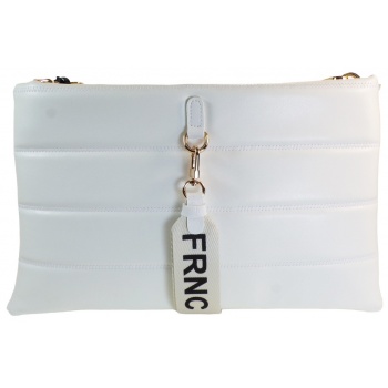 frnc francesco τσάντα γυναικεία φάκελος 2700 λευκό σε προσφορά