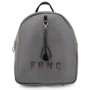 frnc francesco τσάντα γυναικεία πλάτης-backpack 5528 gr γκρί σε προσφορά
