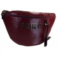 frnc francesco τσάντα γυναικεία μέσης 5541 brd μπορντώ