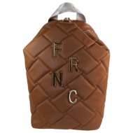 frnc francesco τσάντα γυναικεία πλάτης-backpack 4804 tb tαμπά