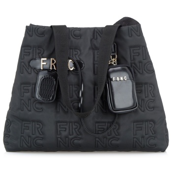 frnc francesco τσάντα γυναικεία ώμου 1359 blk μαύρο