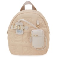 frnc francesco τσάντα γυναικεία πλάτης-backpack ώμου 1353 vnl μπέζ