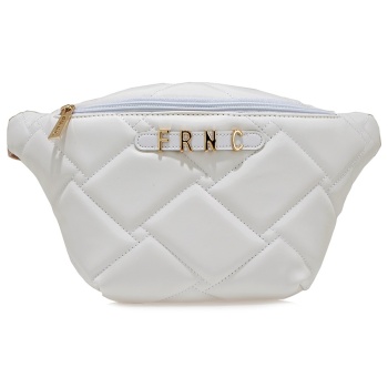 frnc francesco τσάντα γυναικεία μέσης 4820 wht λευκό