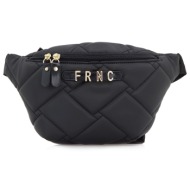 frnc francesco τσάντα γυναικεία μέσης 4820 blk μαύρο