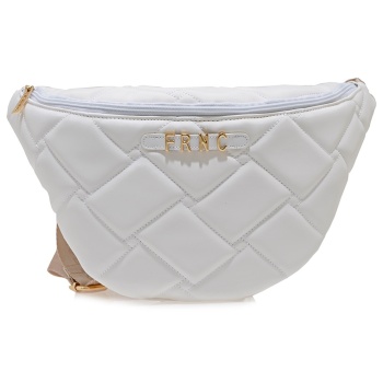 frnc francesco τσάντα γυναικεία μέσης 4821 wht λευκό