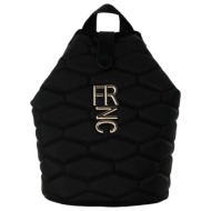 frnc francesco τσάντα γυναικεία πλάτης-backpack ώμου 4910 blk μαύρο