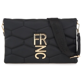 frnc francesco τσάντα γυναικεία ώμου-χιαστί 4902 blk mαύρο