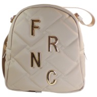 frnc francesco τσάντα γυναικεία πλάτης-backpack ώμου 4823 bg μπέζ