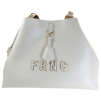 frnc francesco τσάντα γυναικεία ώμου 5537 bg μπέζ