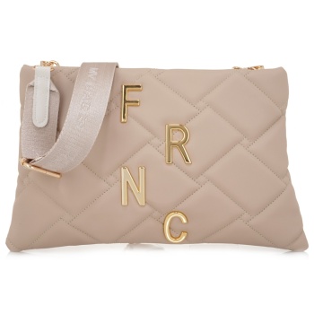 frnc francesco τσάντα γυναικεία χιαστί-φάκελος 4800 bg μπέζ