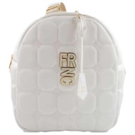 frnc francesco τσάντα γυναικεία πλάτης-backpack 2543 wht λευκό