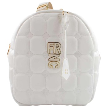 frnc francesco τσάντα γυναικεία πλάτης-backpack 2543 wht