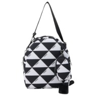 frnc francesco τσάντα γυναικεία πλάτης-backpack ώμου 3317 wht λευκό-μαύρο