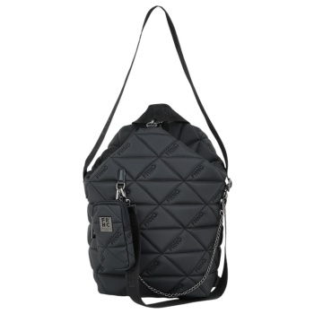 frnc francesco τσάντα γυναικεία πλάτης-backpack 4117 blk