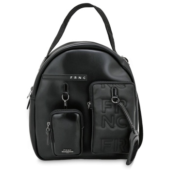 frnc francesco τσάντα γυναικεία πλάτης-backpack 9308 blk