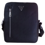 guess τσάντες torino xbody ανδρικες ώμου-χιαστί hmtosap4218-blk μαύρο