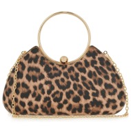 exe bags γυναικεία τσάντα φάκελος clutches χειρός 700-103 24013 λεοπάρ u67001039812