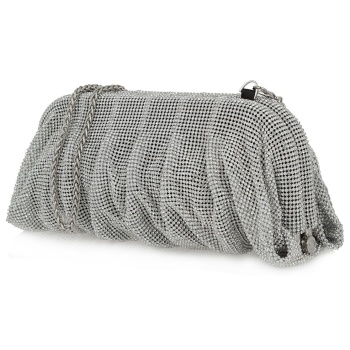 exe bags γυναικεία τσάντα φάκελος clutches 700-910 ασημί