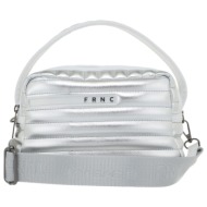frnc francesco τσάντα γυναικεία ώμου-χειρός 4634slv ασημί