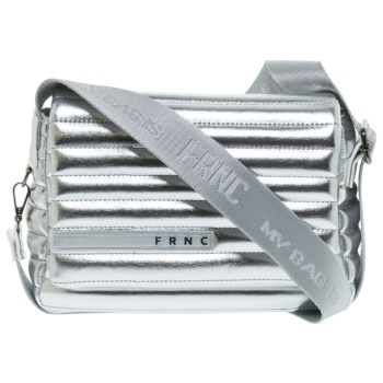 frnc francesco τσάντα γυναικεία ώμου-χαστί 4639slv ασημί σε προσφορά