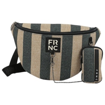 frnc francesco τσάντα γυναικεία μέσης 5314blk μαύρο