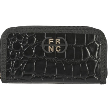 frnc francesco γυναικεία πορτοφόλια w-5904 blk μαύρο κροκό σε προσφορά