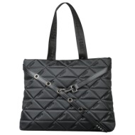 frnc francesco τσάντα γυναικεία ώμου 4158 blk μαύρο καπιτονέ