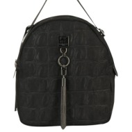 frnc francesco τσάντα γυναικεία πλάτης-backpack 6133 blk μαύρο