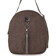 frnc francesco τσάντα γυναικεία πλάτης-backpack 6133 cof καφέ