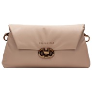 hispanitas γυναικεία τσάντα ώμου βolsos clutch black covent bi254157 μπέζ