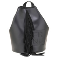 frnc francesco τσάντα γυναικεία πλάτης-backpack 6037 blk μαύρο
